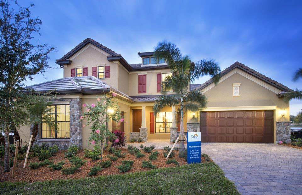 Weatherford Model Home in Camden Lakes, Naples, by Pulte